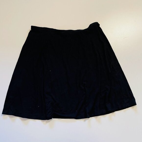 J. Jill Skirt Wearever Stretch Black Large Comfy Minimilist Classic everyday - Picture 1 of 4